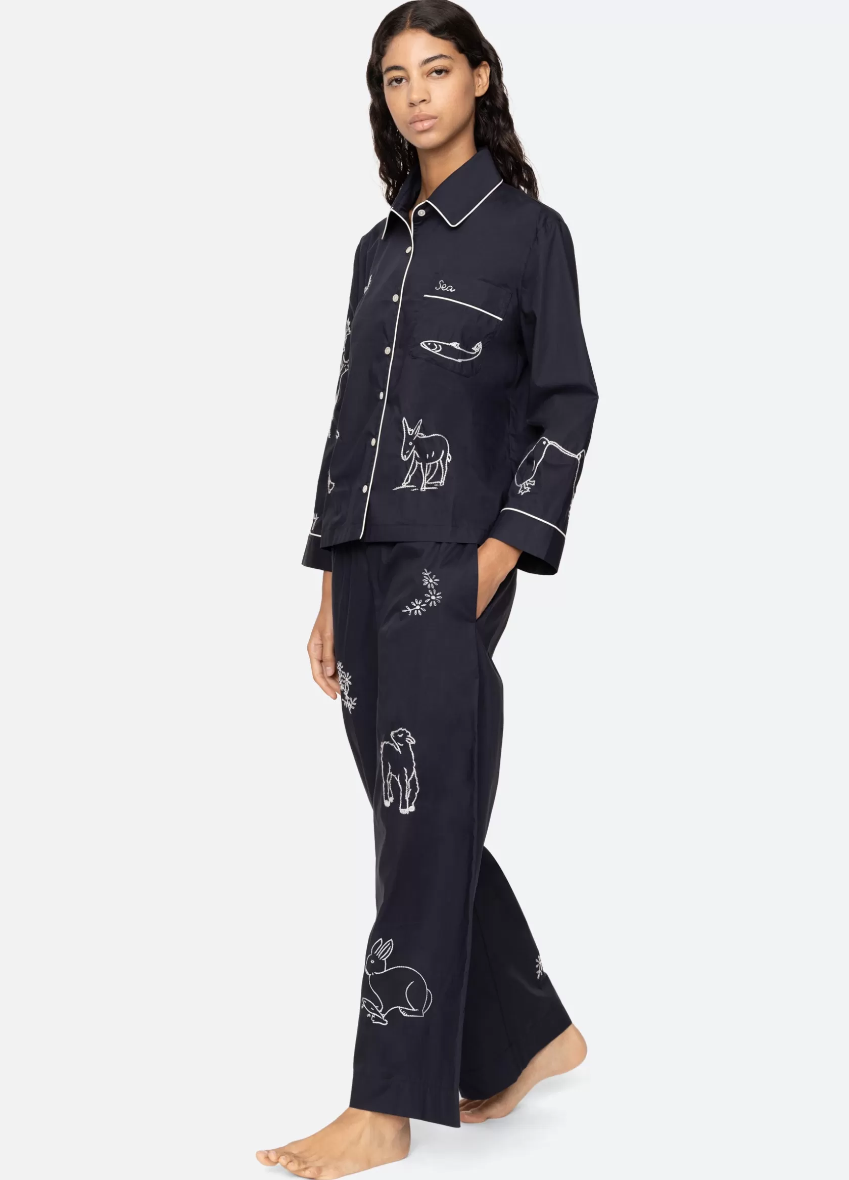 Demi PJ Set-Sea New York Cheap